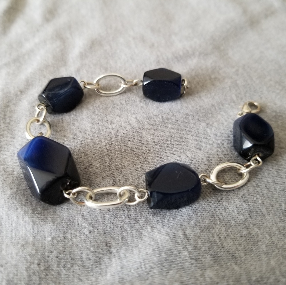 Blue gem/rock bracelet jewelry